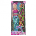 Lutka morska deklica z bleščečim bleščičnim repom 29 cm