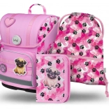 Komplet šolskih potrebščin BAGGL Tačke: aktovka, peresnica in vrečka