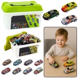 set kovinskih avtomobilčkov v kovčku – 50 kosov