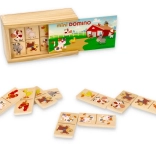 Mini domine z živalicami v škatlici