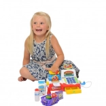 plejo elektronska otroška blagajna s pripomočki