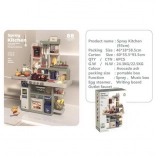 Velika otroška kuhinja s pripomočki