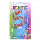 Party svečka številka 5 – črtice