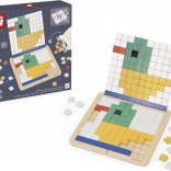 Janod lesena mozaična igra za simetrijo in kodiranje