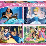 Educa sestavljanka Disney princese 4v1