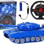Zabavni RC tank Modri 1:18 27 MHz