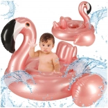 Napenljiv otroški okrogli obroč s sedežem flamingo 60 cm