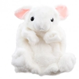 plišasti zajček – ročna lutka, okolju prijazna