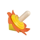 Detoa lesena vrtavka s sončkom iz filca