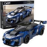 Gradbeni set CaDA Night Flash – moder mestni avto, 162 delov