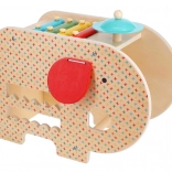 Lesena glasbena slonica 5v1 Petit Collage