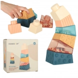 Montessori senzorična stolp iz gradbenih kock