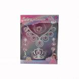 Komplet za princeso: krona, uhani in ogrlica