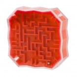 Logična igra Labirint z kroglico Rdeča