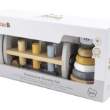 VIGA PolarB Lesena piramida in palica s pingvinom Montessori