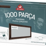 Okvir za sestavljanko 96x34 cm rjav