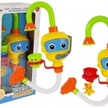 Barvni robot za kopanje z vodopadom in skodelicami