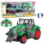 Zeleni daljinsko voden traktor 1:24