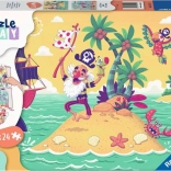 Ravensburger Puzzle & Play: piratska pustolovščina 2×24 koščkov