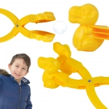 Snežni izdelovalec – dinozavrski izdelovalec snežnih kep, rumen