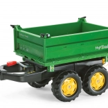 Prikolica z nagibnim mega nadgradnim zabojem za traktor