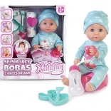 Lutka dojenček, ki lula 30 cm EDU&FUN