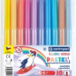 CENTROPEN pastelni flomastri, 10 barv