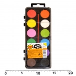 Akvarelne barve 12 barv s čopičem