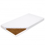 Otroška vzmetnica New Baby Standard 160 × 80 × 10 cm kokos–pena bela