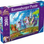puzzle XXL 200 kosov RAVENSBURGER – UNICORN ACADEMY (Akademija samorogov)