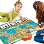 Glasbena podloga z zemljevidom