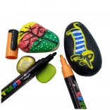 Set akrilnih flomastrov intenzivnih barv 12 kos