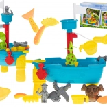 Piratična ladijska igralna miza s peskovnikom