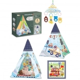 Zabavni šotor za otroke s podlogo 85 x 85 x 112 cm