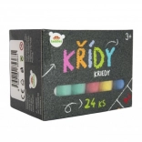 Barvne kredi za pločnike 24 kos v škatli