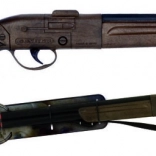 Kavbojska puška črna z zvokom