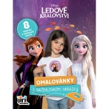 Pobarvanka z nalepkami za likanje FROZEN – Ledeno kraljestvo