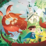 Clementoni Puzzle Zmaj in vitez 180 kosov