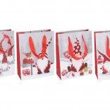Darilna vrečka S z božičnim motivom 17,5 × 23,5 × 8 cm
