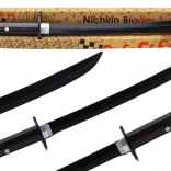 Samurajski meč na baterije z zvokom, črn