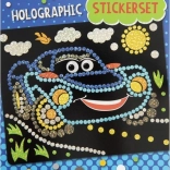 Mozaikna holografska slika avto 22 × 18 cm