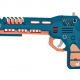 Lesena 3D sestavljanka - volk z izstreljevalnimi gumicami