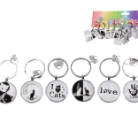 Obesek za ključe Mačje življenje okrogel