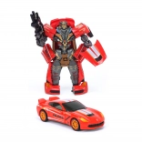 avtorobot s svetlobo in zvokom 20 cm – transformirajoči policijski avto