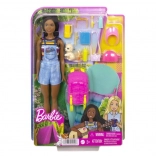 Barbie Brooklyn kamping set z dodatki in kužkom