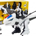 Interaktivni robotski tiranozaver bele barve