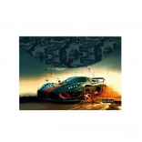 mapa z gumbom A4 z motivom car