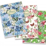 Šolski zvezek A4 Flowers, karo, 40 listov