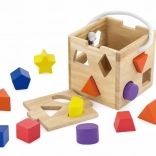 Lesena vstavljanka kocka z oblikami STUDO WOOD