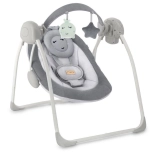 Gugalni ležalnik z melodijami MOMI Liss – siv